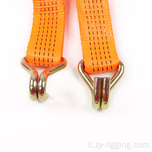 Nuovo cinturino a cricchetto per gancio piatto arancione originale